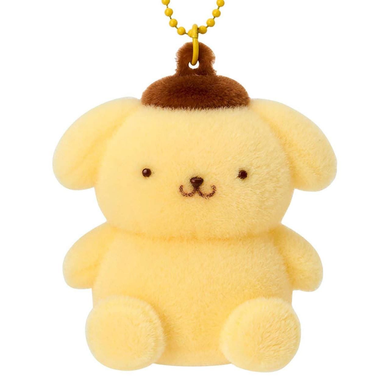 Enesco Sanrio All Stars 3" Flocked Mascot Keychains (10 to Choose From) Pompompurin Kawaii Gifts 4550624184199