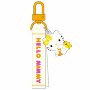 Enesco Sanrio All Stars Acrylic Mascot Keychains with Embroidered Name Tag Hello Mimmy Kawaii Gifts 4550337311356