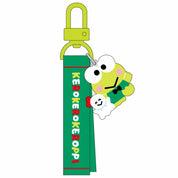 Enesco Sanrio All Stars Acrylic Mascot Keychains with Embroidered Name Tag Kerropi Kawaii Gifts 4550337304624