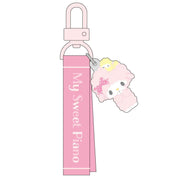 Enesco Sanrio All Stars Acrylic Mascot Keychains with Embroidered Name Tag My Piano Kawaii Gifts 4550337304723