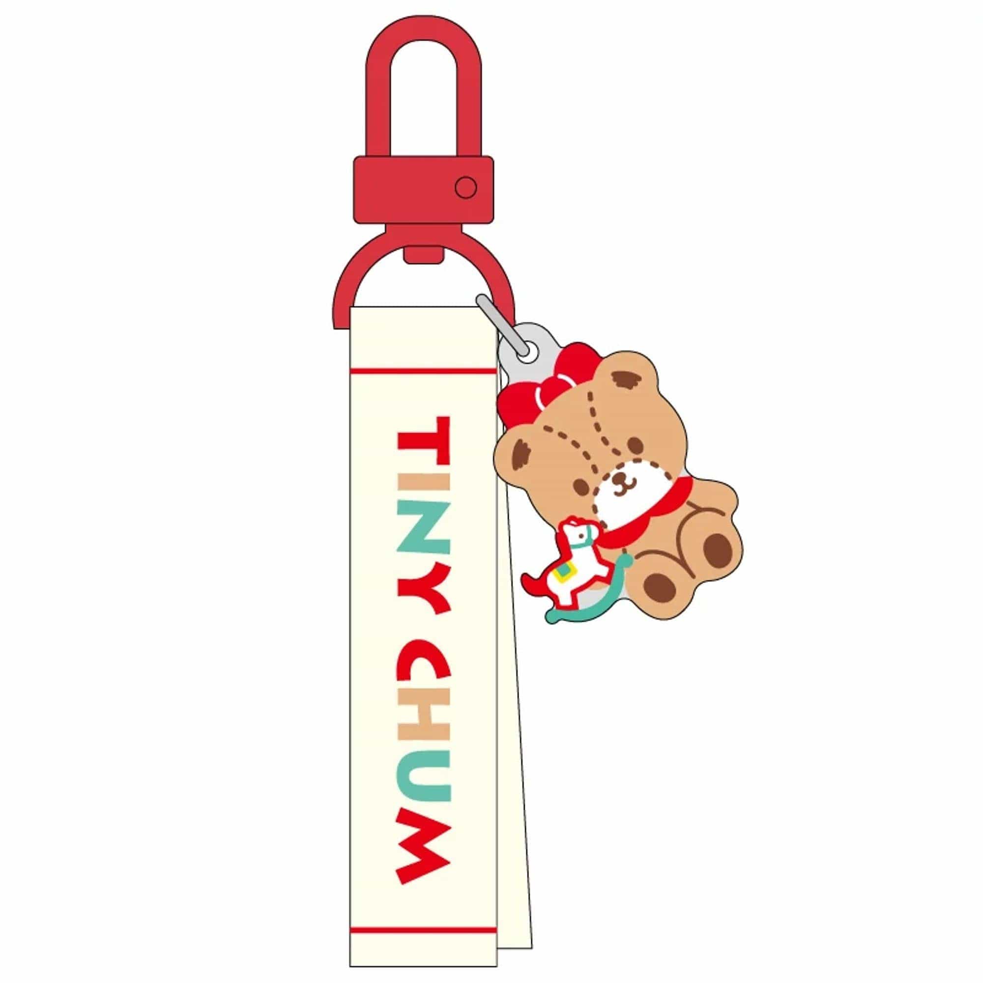 Enesco Sanrio All Stars Acrylic Mascot Keychains with Embroidered Name Tag Tiny Chum Kawaii Gifts 4550337311196