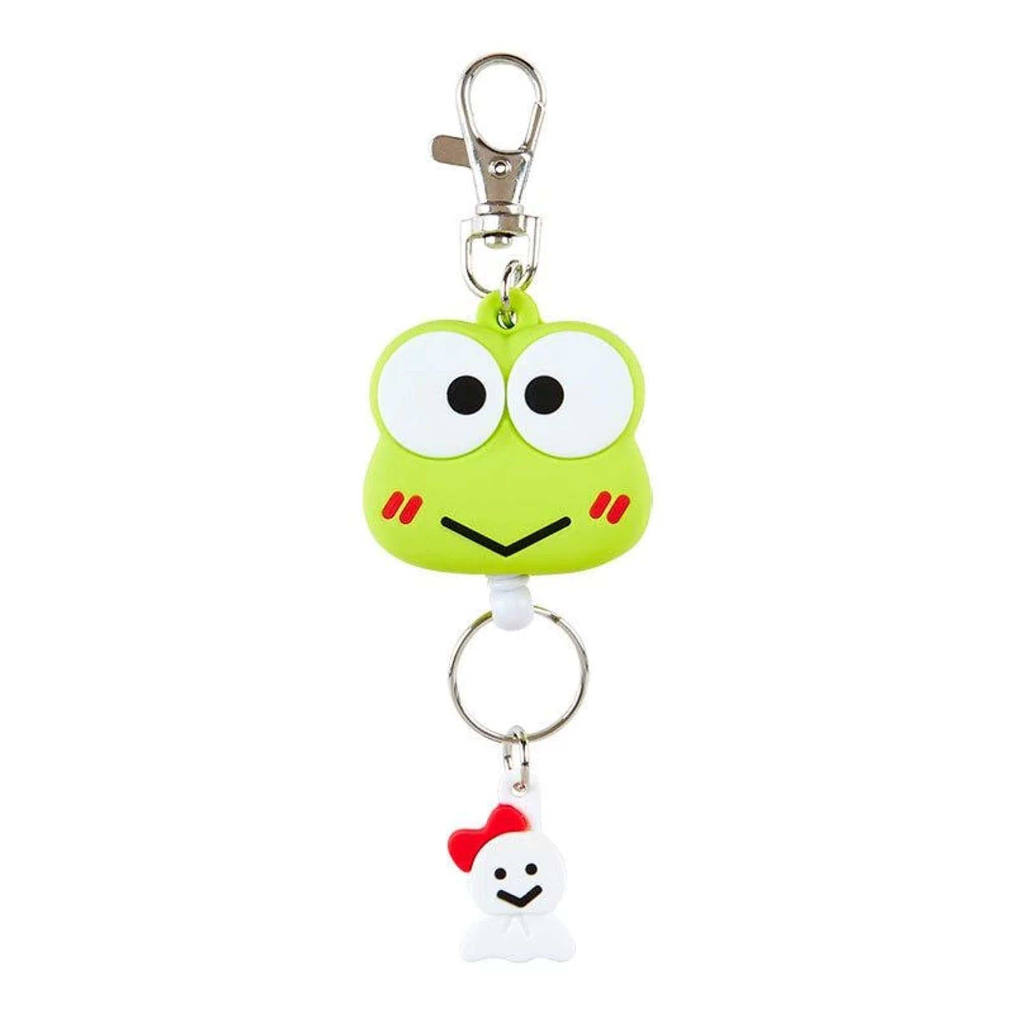 Enesco Sanrio All Stars Retractable Keychains with Dangly Charms Kerropi Kawaii Gifts 4550337169384