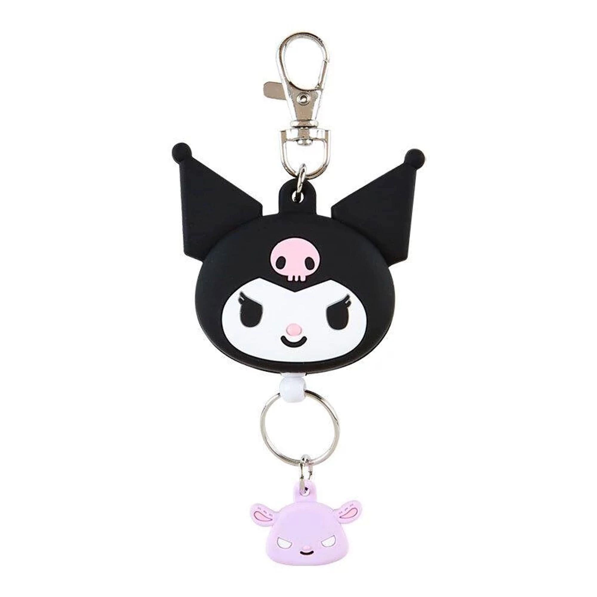 Enesco Sanrio All Stars Retractable Keychains with Dangly Charms Kuromi Kawaii Gifts 4550337168851