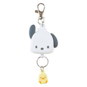 Enesco Sanrio All Stars Retractable Keychains with Dangly Charms Pochacco Kawaii Gifts 4550337168882