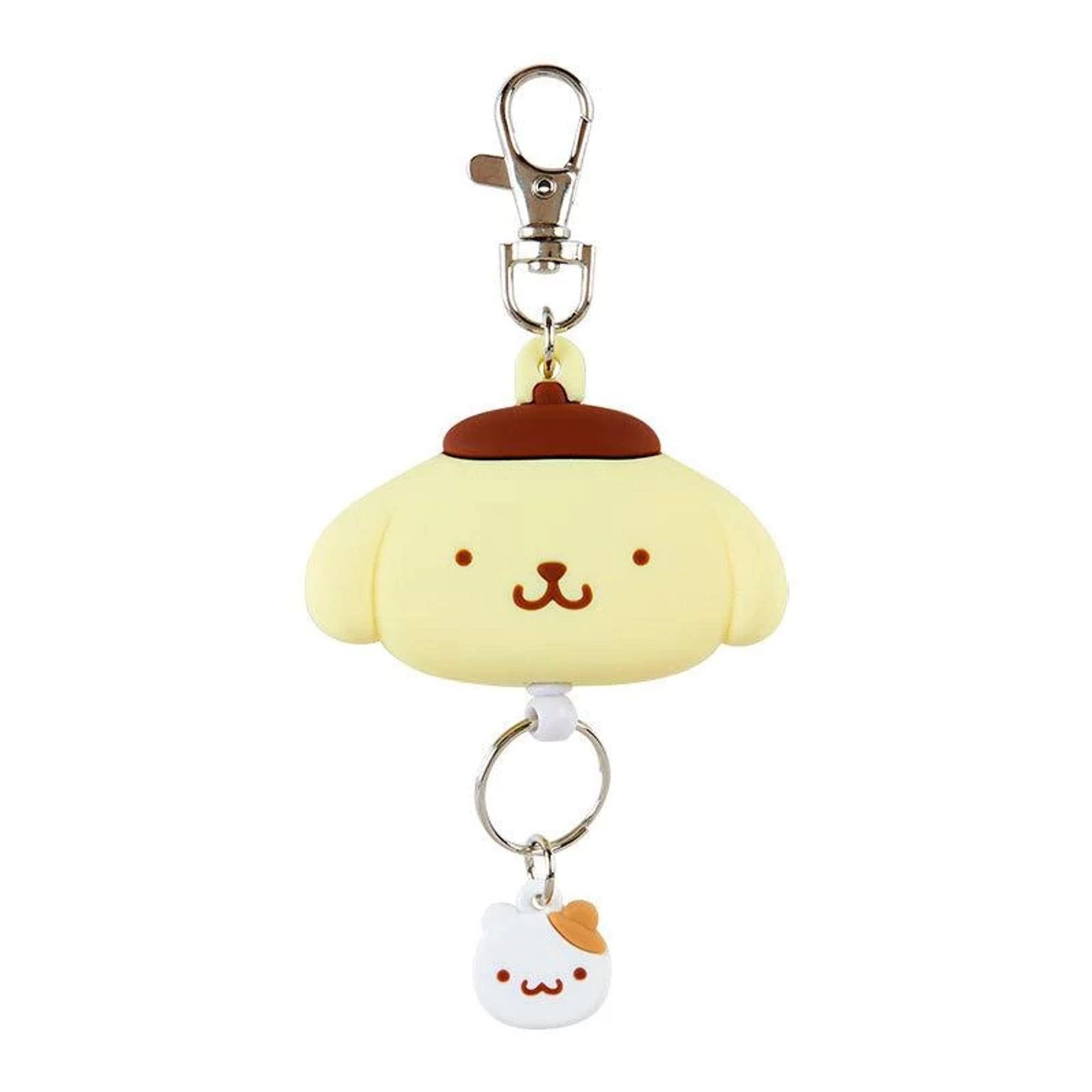 Enesco Sanrio All Stars Retractable Keychains with Dangly Charms Pompompurin Kawaii Gifts 4550337168714