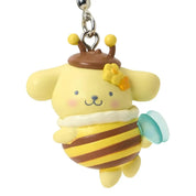 Enesco Sanrio Flower Loving Bee All Stars Keychains (6 to Choose From) Pompompurin Kawaii Gifts 4550624793384