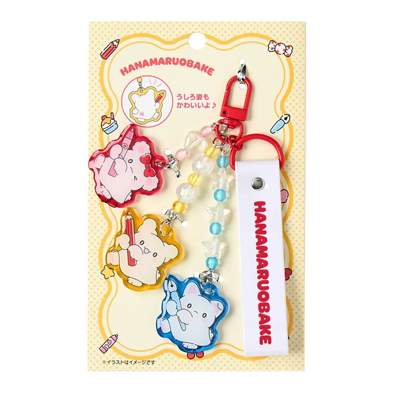 Enesco Sanrio Hanamaruobake Together with Friends 6" Acrylic Keychain Kawaii Gifts 4550624764698