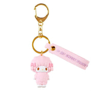 Enesco Sanrio Mascot 3D Keychains: Hanamaruobake,  Pompompurin, Kuromi, Pochacco, Batzu Maru, Keroppi, Tuxedo Sam, Gudetama, Hello Kitty, My Melody, Kuromi, Cinnamoroll, My Piano, Pekkle My Piano Kawaii Gifts 4550337182505