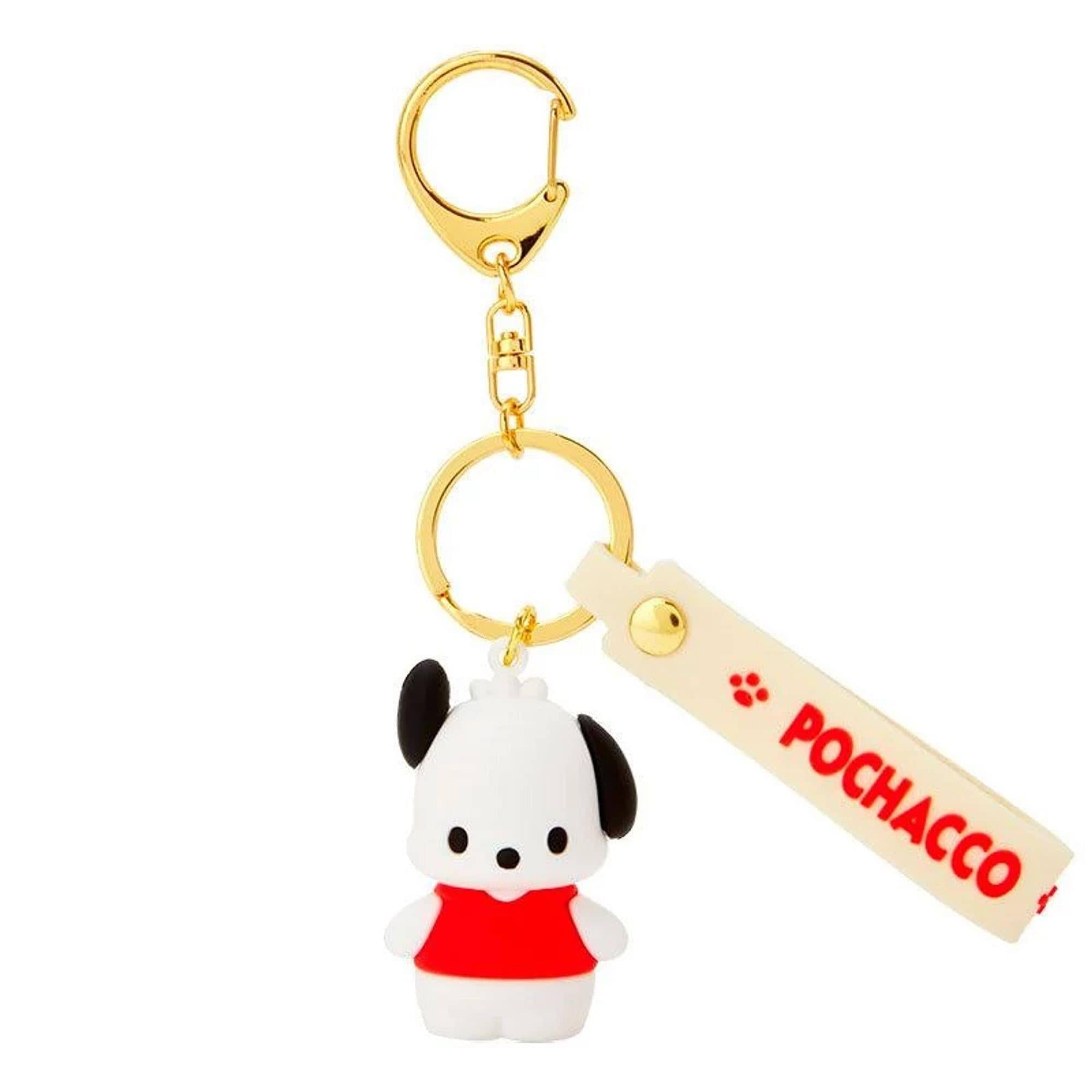 Enesco Sanrio Mascot 3D Keychains: Hanamaruobake,  Pompompurin, Kuromi, Pochacco, Batzu Maru, Keroppi, Tuxedo Sam, Gudetama, Hello Kitty, My Melody, Kuromi, Cinnamoroll, My Piano, Pekkle Pochacco Kawaii Gifts 4550337102916