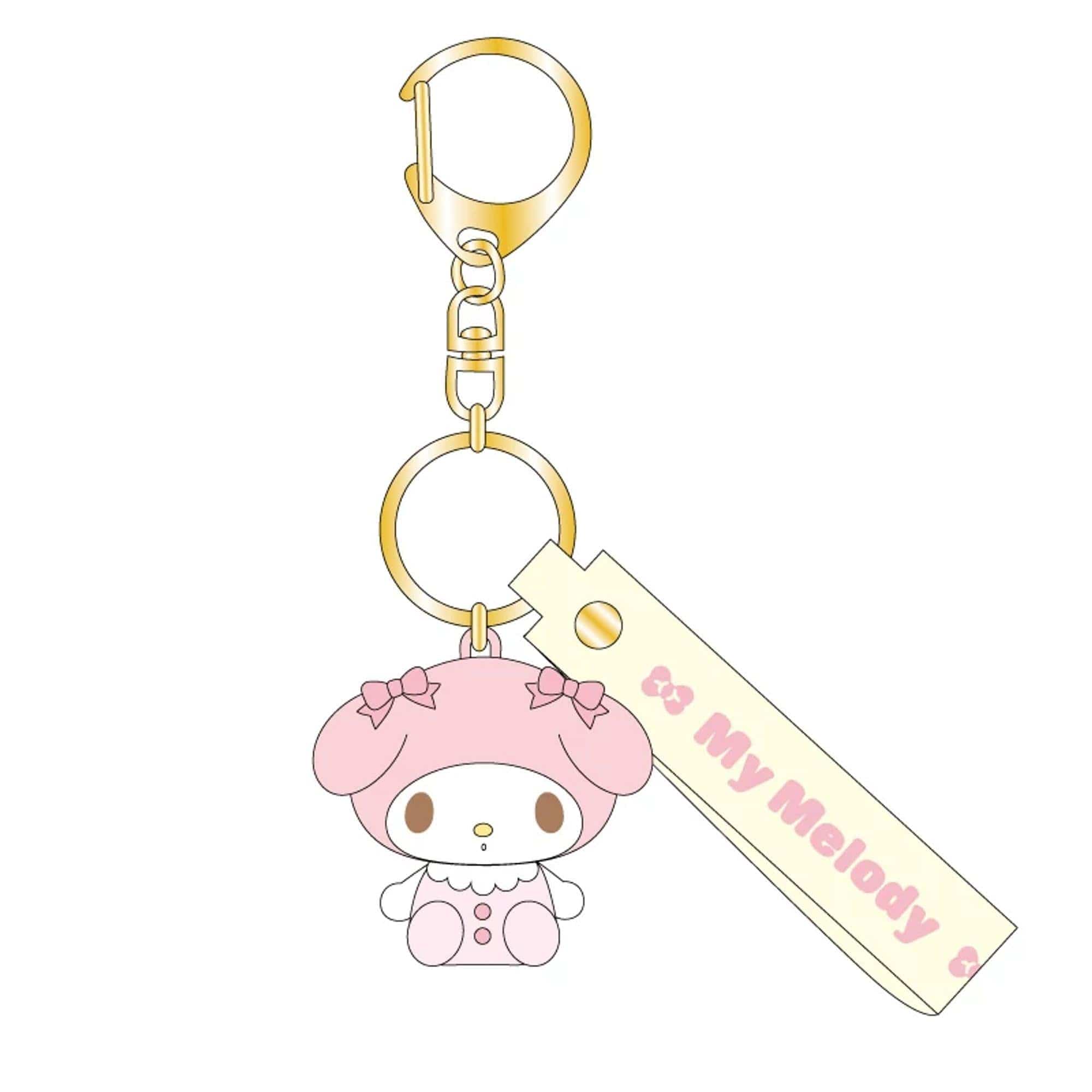 Enesco Sanrio Mascot Keyrings: Hello Kitty, My Melody, Kuromi, Cinnamoroll My Melody Kawaii Gifts