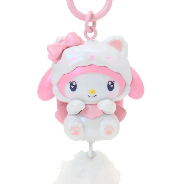 Enesco Sanrio Milky Kitten Furry Tail All Stars Charm Key Rings (KT, MM, KU, MP, CN) Kawaii Gifts