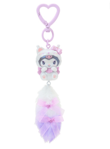 Enesco Sanrio Milky Kitten Furry Tail All Stars Charm Key Rings (KT, MM, KU, MP, CN) Kuromi Kawaii Gifts 4550624685085