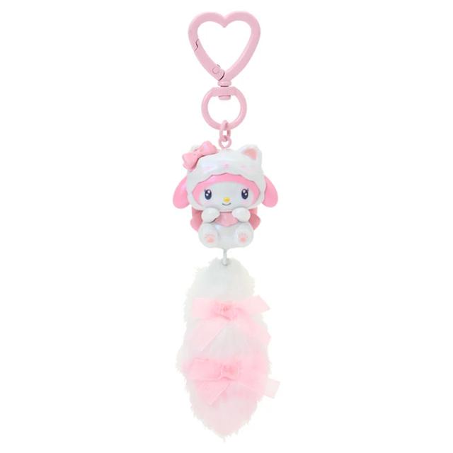 Enesco Sanrio Milky Kitten Furry Tail All Stars Charm Key Rings (KT, MM, KU, MP, CN) My Melody Kawaii Gifts 4550624684798