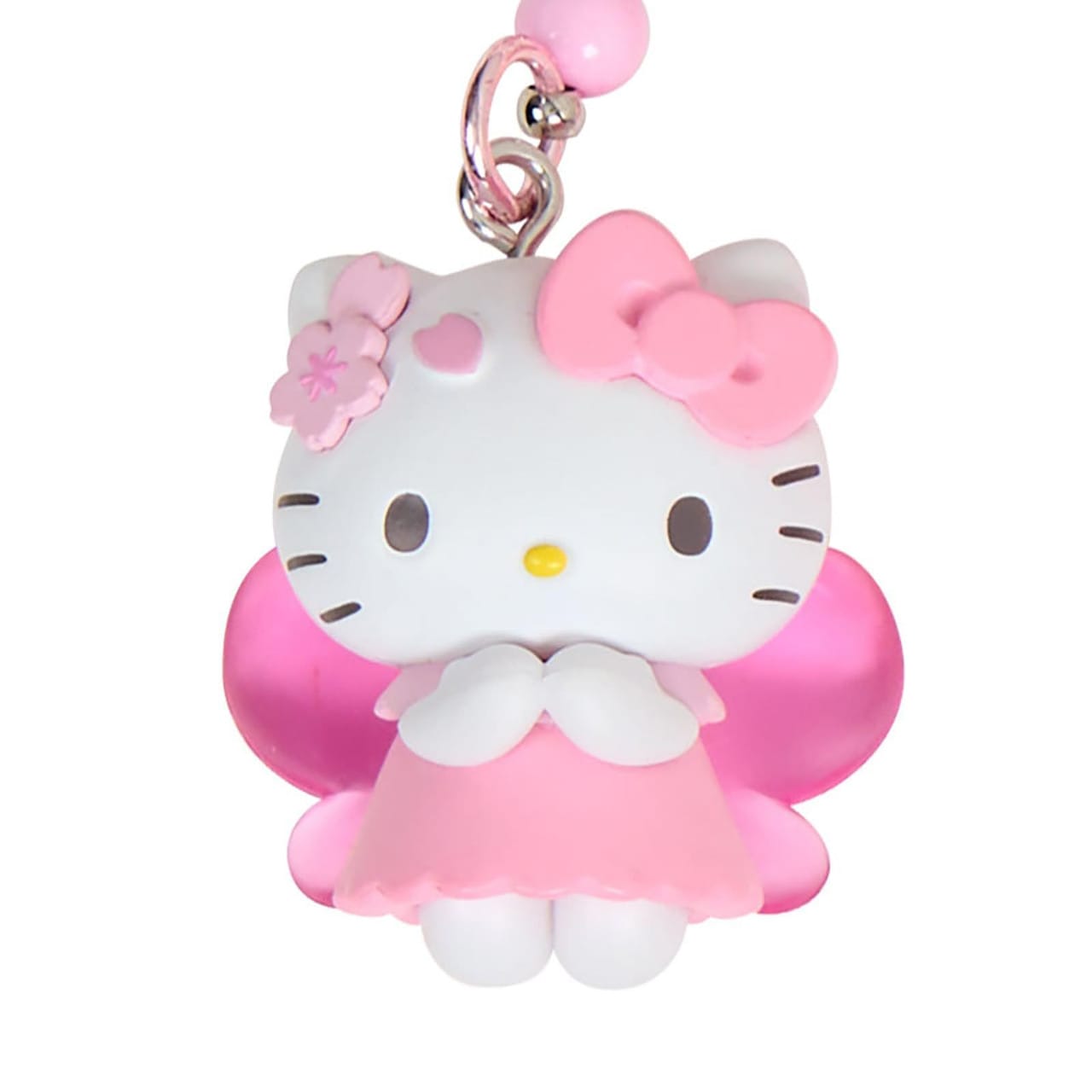 Enesco Sanrio Sakura Beaded Cherry Blossom All Stars Charm Key Rings (KT, MM, KU, MP) Hello Kitty Kawaii Gifts 4550624661591