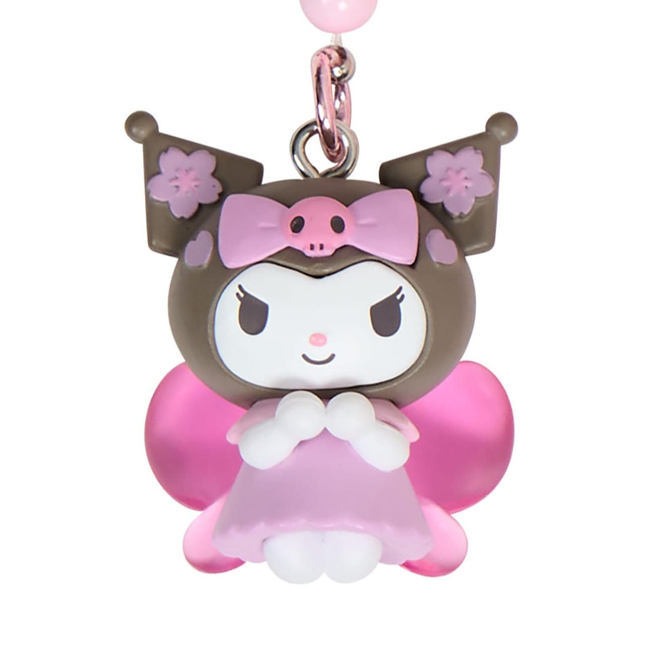 Enesco Sanrio Sakura Beaded Cherry Blossom All Stars Charm Key Rings (KT, MM, KU, MP) Kuromi Kawaii Gifts 4550624661737