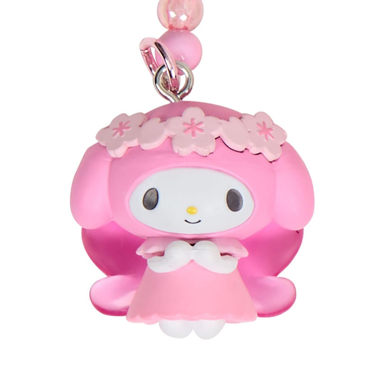 Enesco Sanrio Sakura Beaded Cherry Blossom All Stars Charm Key Rings (KT, MM, KU, MP) My Melody Kawaii Gifts 4550624661669