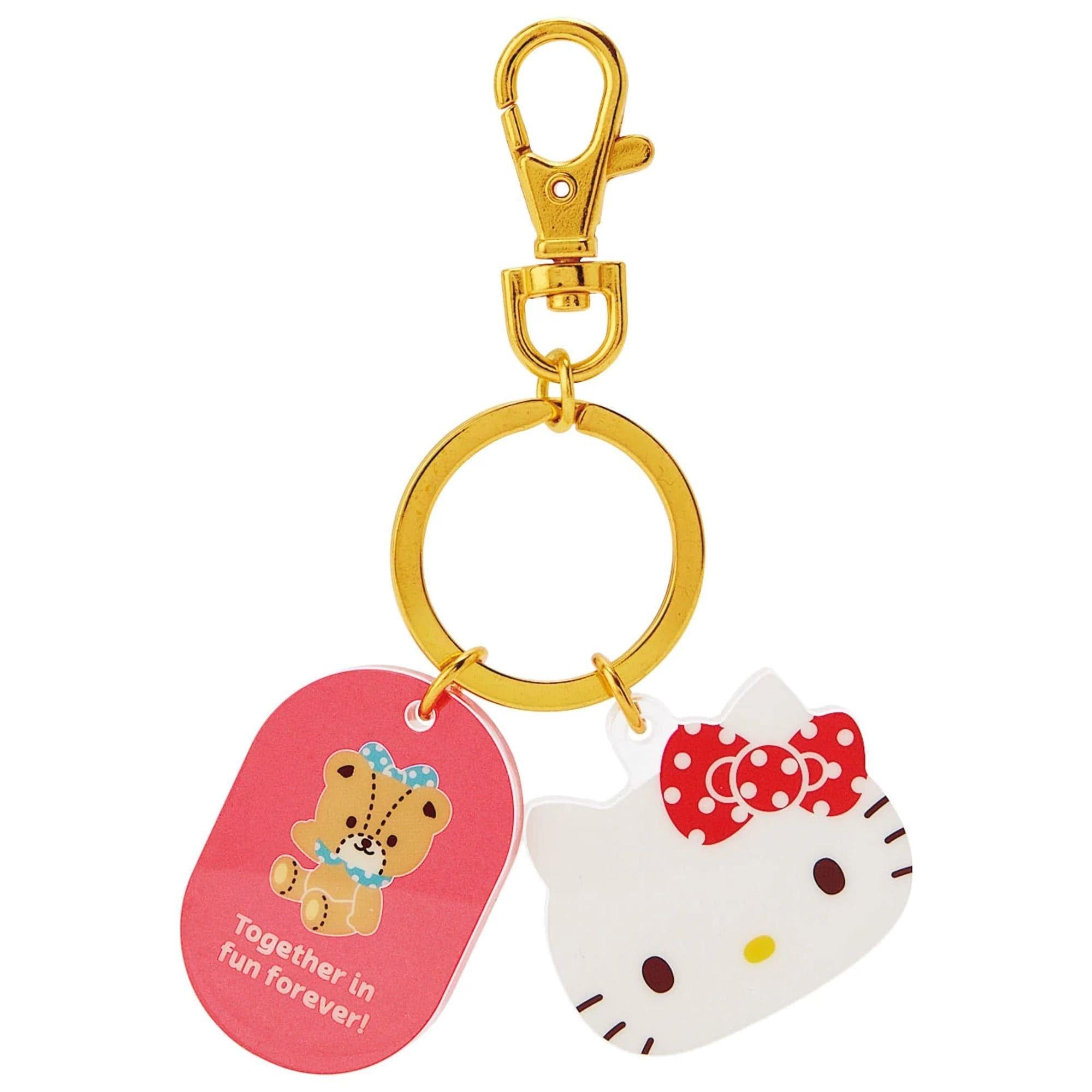 Enesco Sanrio Sweet Faces Acrylic Key Rings Hello Kitty Kawaii Gifts