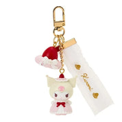 Enesco Sanrio Whip Cream Strawberry Cake Charm Key Rings (HK, MM, CN, KU) Kawaii Gifts