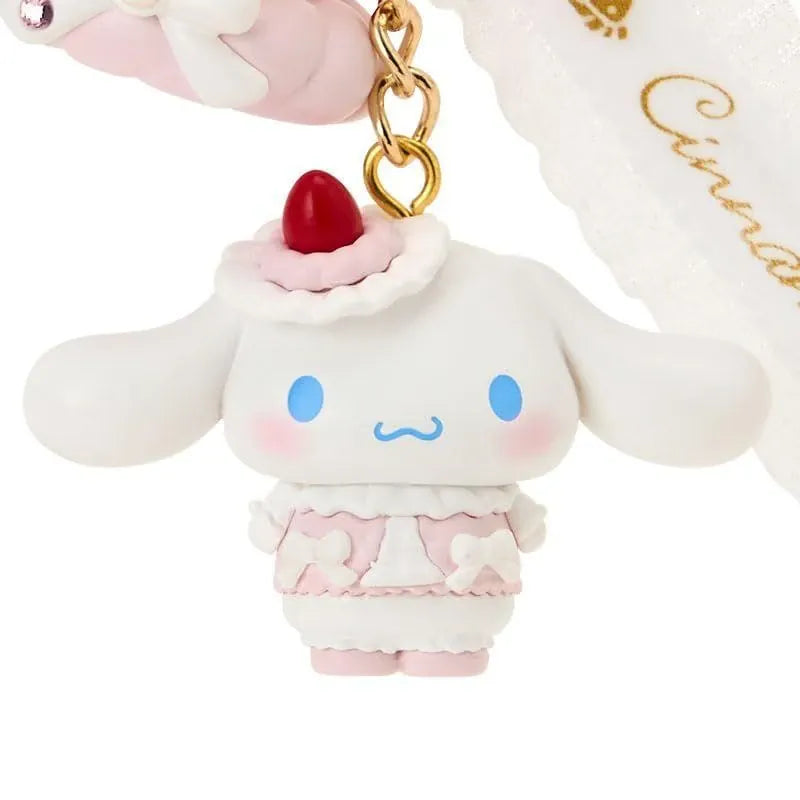 Enesco Sanrio Whip Cream Strawberry Cake Charm Key Rings (HK, MM, CN, KU) Cinnamoroll Kawaii Gifts 4550624284288