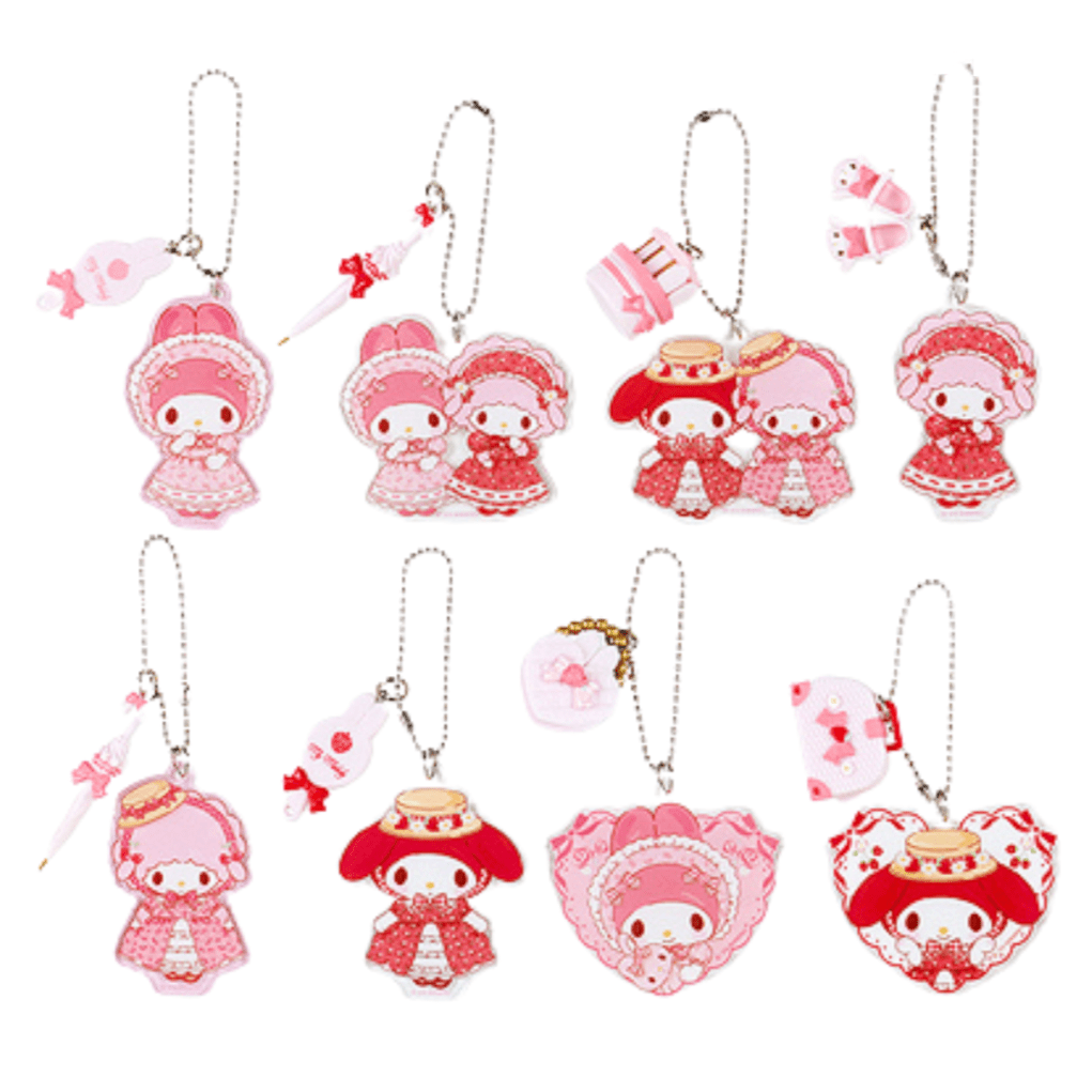 Enesco Surprise My Melody & My Sweet Piano Lovely Keychain Kawaii Gifts 4550337824757