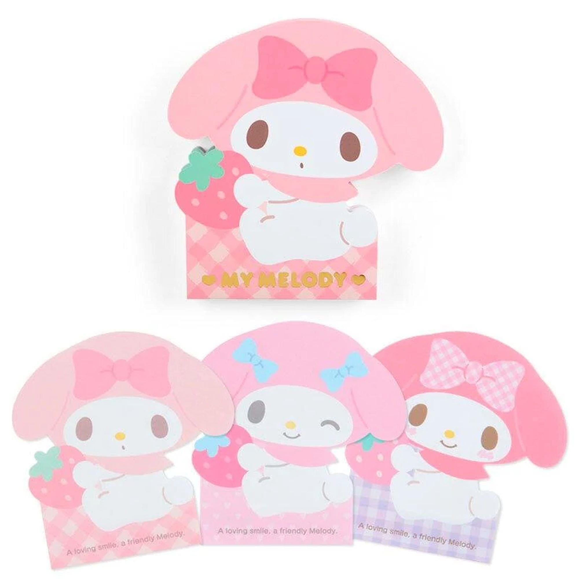 Enesco Sanrio Die-Cut Memo Pads: My Melody, Pompompurin, Cinnamoroll, Kuromi, Pochacco My Melody Kawaii Gifts 4550337459294