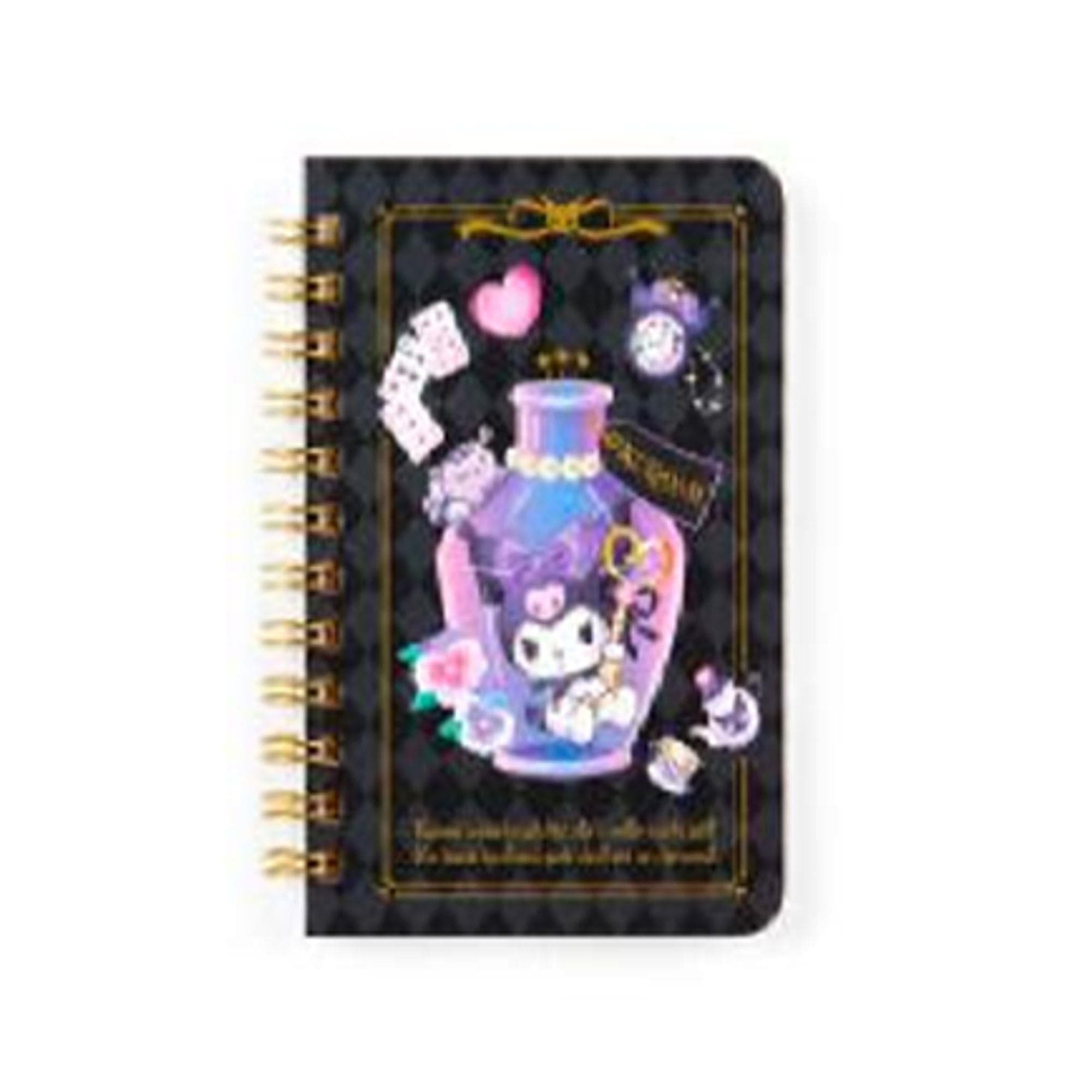 Enesco Sanrio Friends Ruled Pocket Notebooks: Pompompurin, My Melody, Cinnamoroll, Kuromi, Character Mix Kuromi Kawaii Gifts 4550337067062