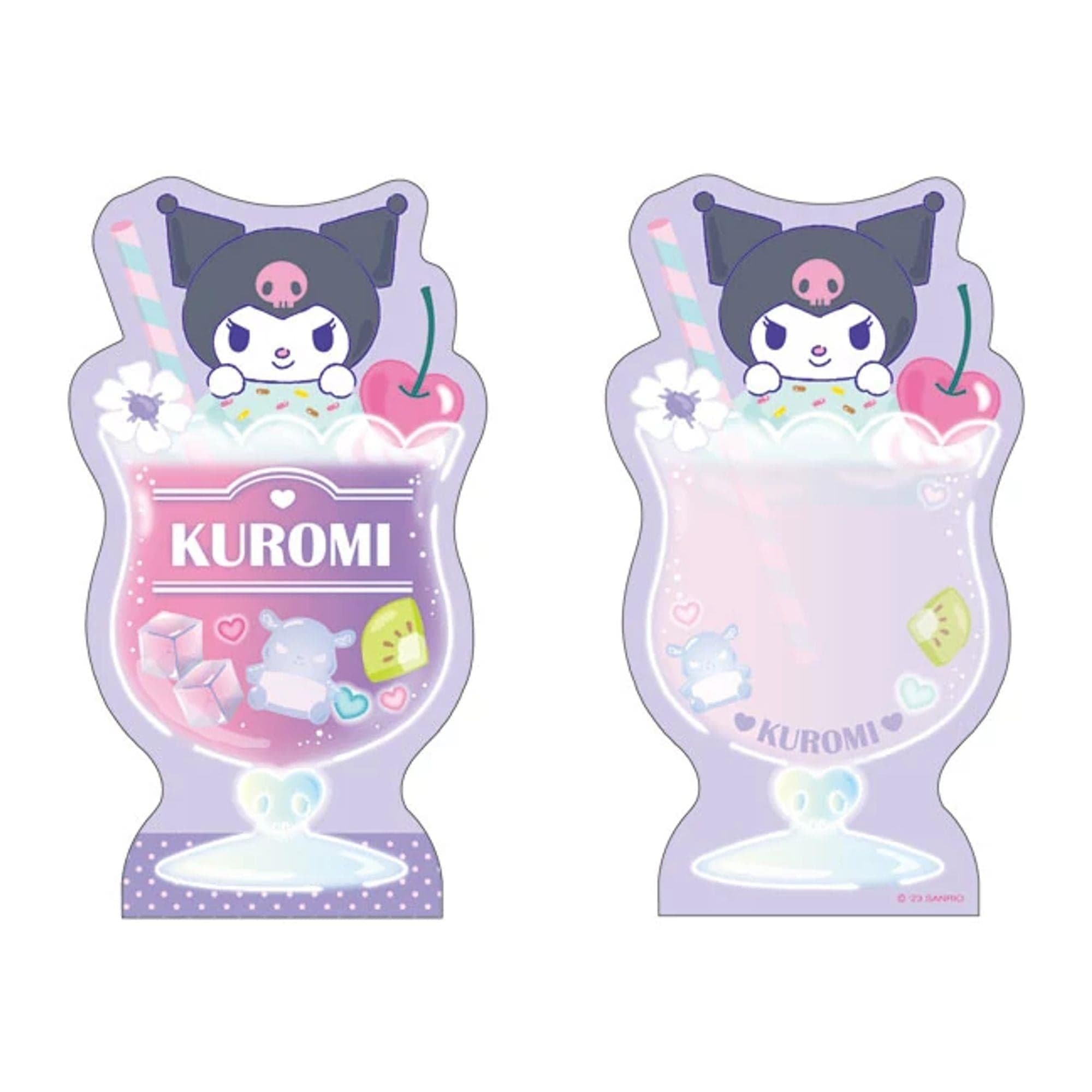 Enesco Sanrio Friends Soda Float Memo Pads Kuromi Kawaii Gifts