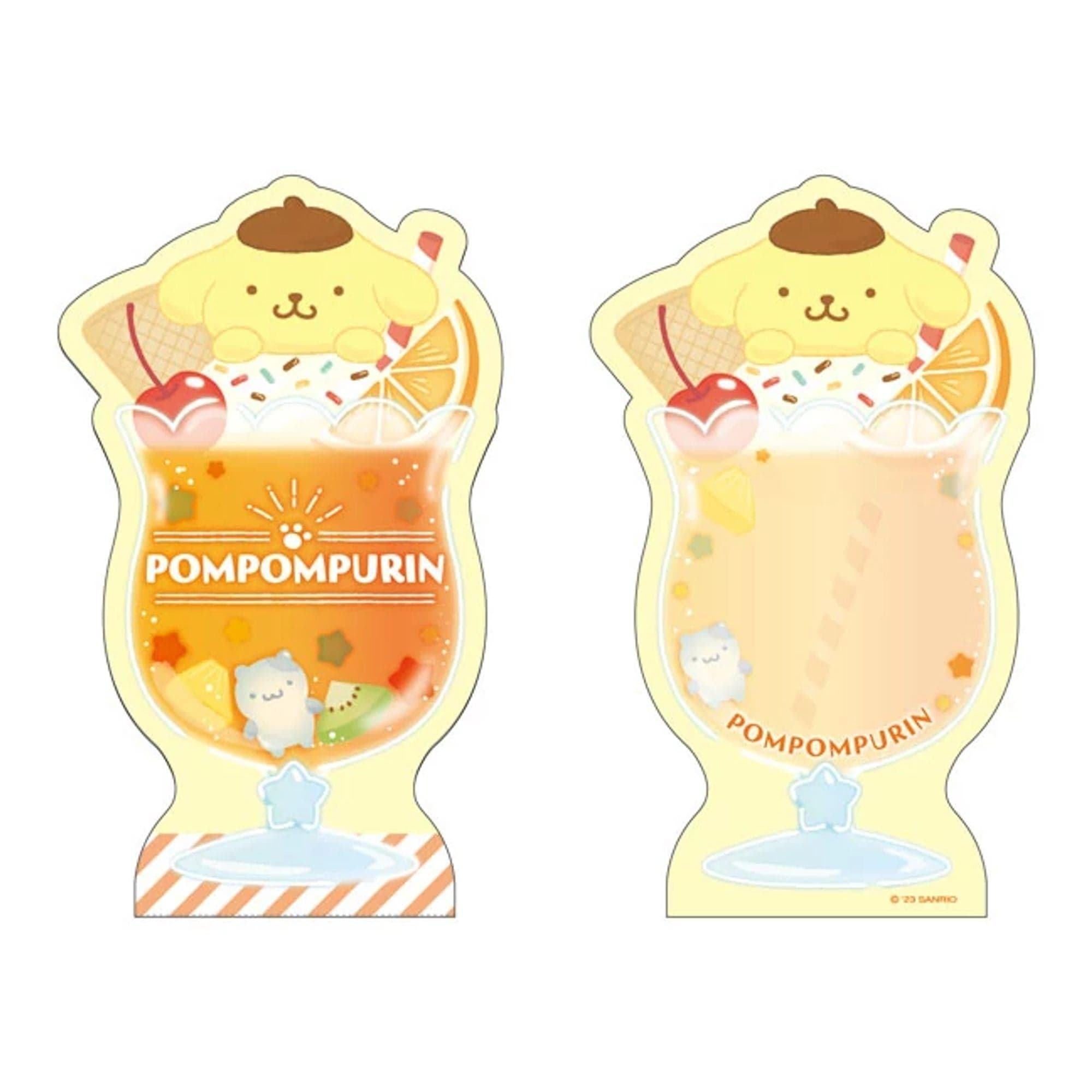 Enesco Sanrio Friends Soda Float Memo Pads Pompompurin Kawaii Gifts