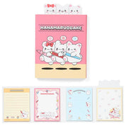 Enesco Sanrio Hanamaruobake Folding Memo Set Kawaii Gifts 4550624765237