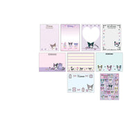 Enesco Sanrio Kuromi's Room 8-Design Memo Pad with Stickers Kawaii Gifts 4550337017050