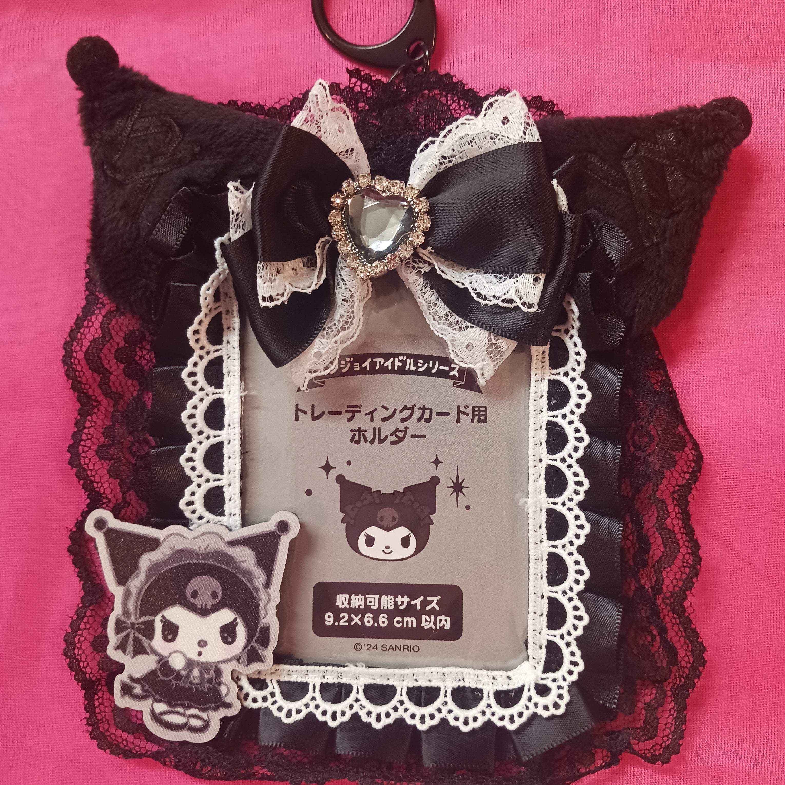 Enesco Sanrio Lolita Dreamy Black Ribbon ID & Photo Card Holders Kawaii Gifts