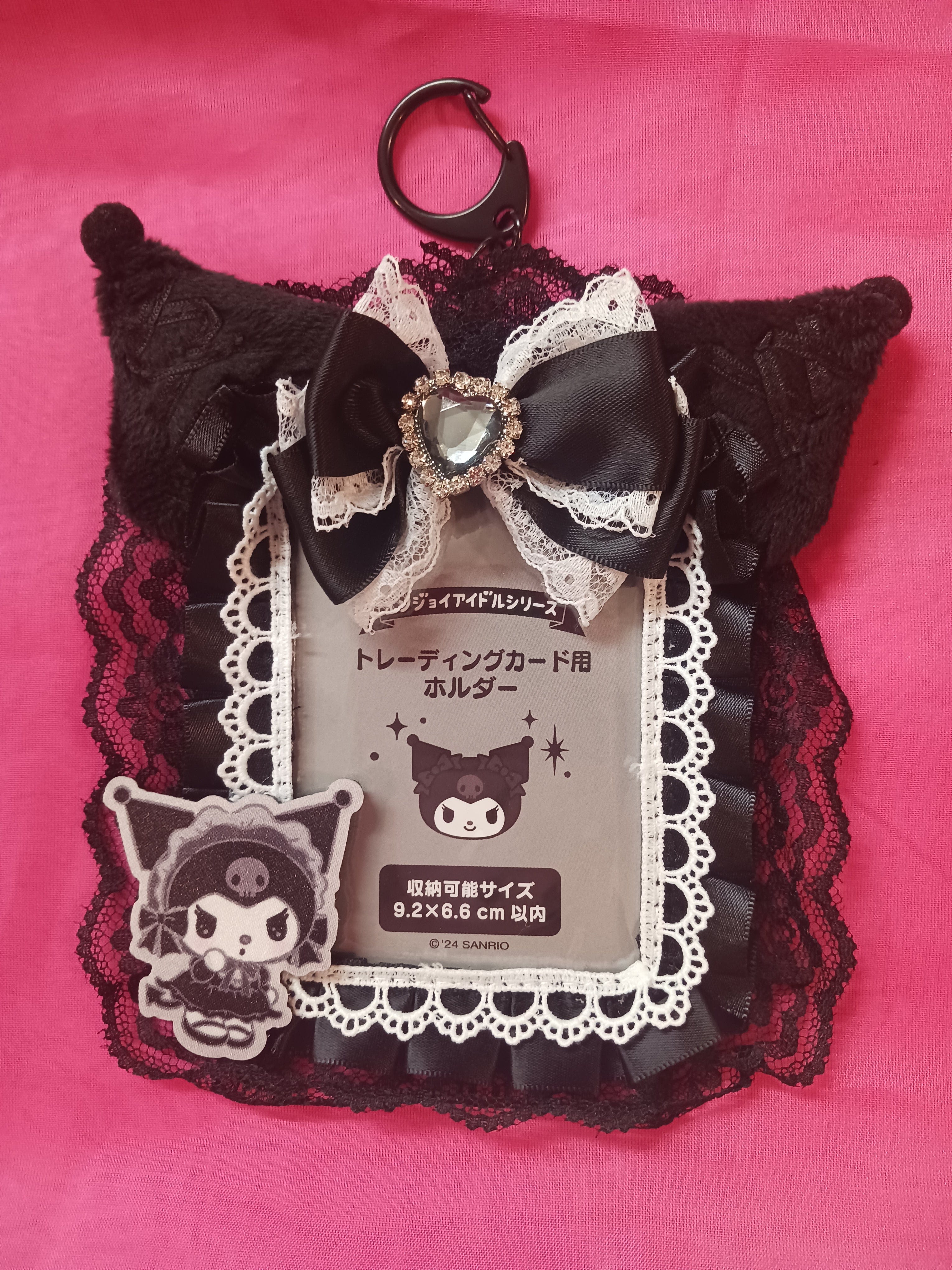 Enesco Sanrio Lolita Dreamy Black Ribbon ID & Photo Card Holders Kawaii Gifts