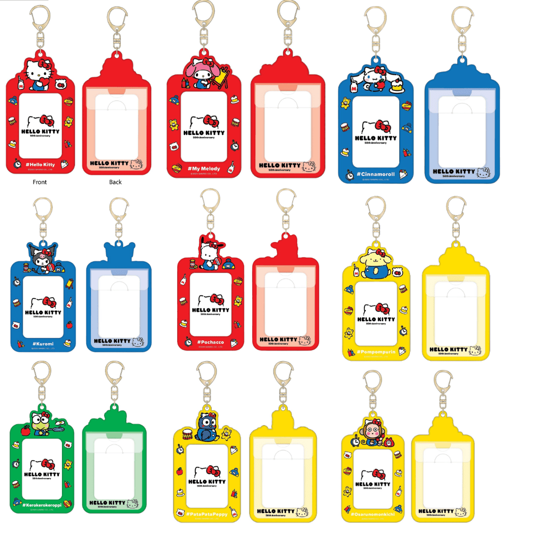 Enesco Sanrio Photo & Card Holders Hello Kitty 50th Anniversary: Cinnamoroll, Pochacco, Pompompurin, My Melody, Kuromi, Batzu Maru, Keroppi, Monkichi, Patapatapeppy Kawaii Gifts