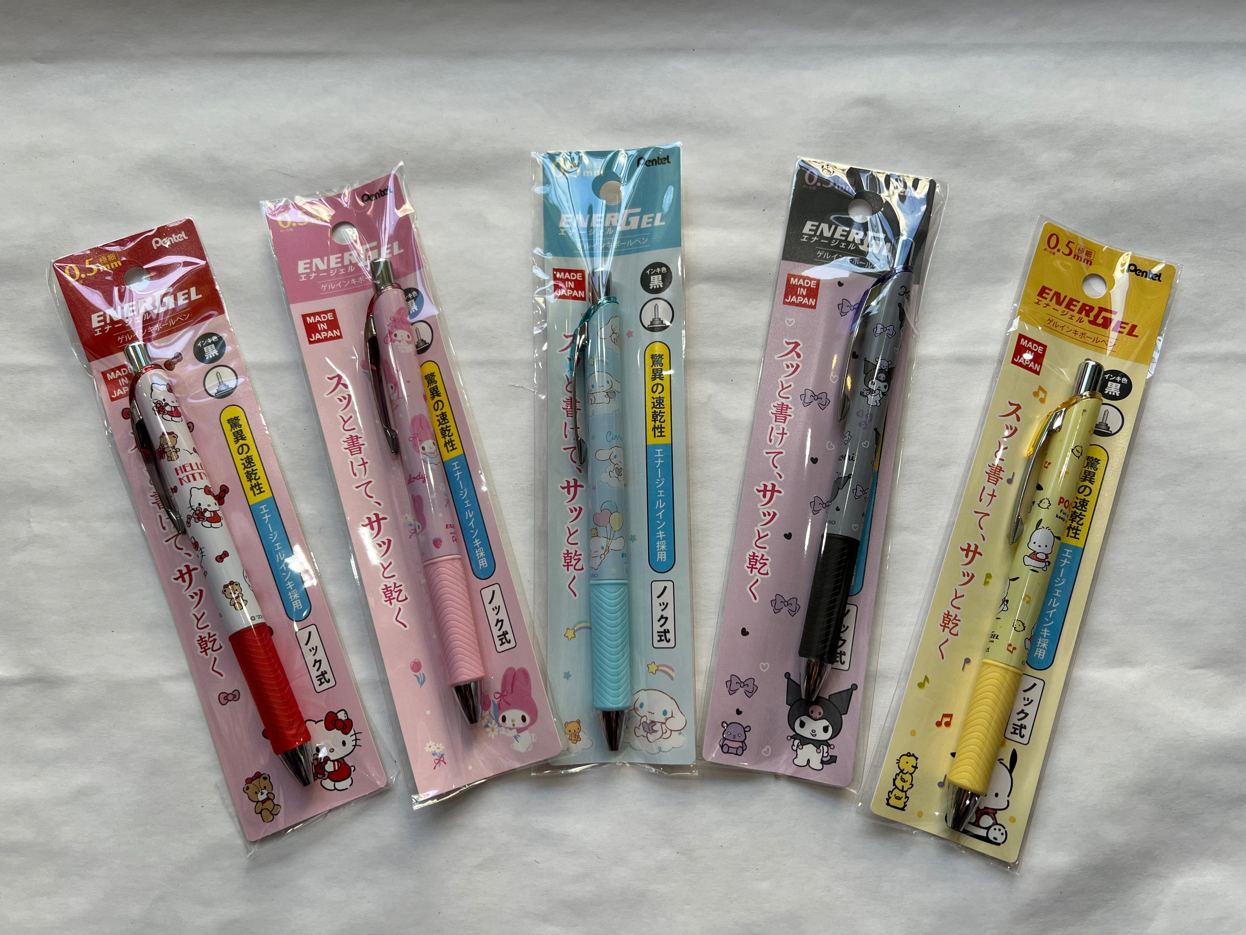 2x Hello Kitty Pens Blue Ink Sanrio Cute Action Gift Clicker Colorful  Design New