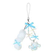 Enesco Sanrio Fluffy White Cat Ballerina Phone Charms: Cinnamoroll, My Melody, Hello Kitty Kawaii Gifts
