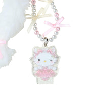 Enesco Sanrio Fluffy White Cat Ballerina Phone Charms: Cinnamoroll, My Melody, Hello Kitty Kawaii Gifts
