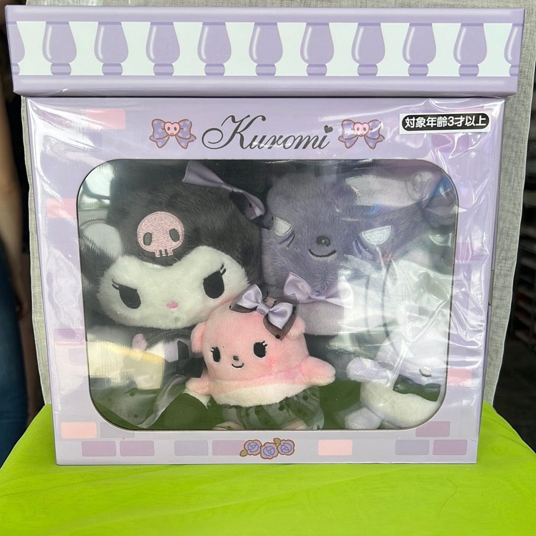 Enesco Sanrio Kuromi and Baku Dress Up 4-Piece Plush Set Kawaii Gifts 4550337911297