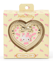 Enesco Sanrio All Stars Heart-Shaped Compact Mirror Accessory Case (HK, MM, CN, KU) Hello Kitty Kawaii Gifts 4550624326704