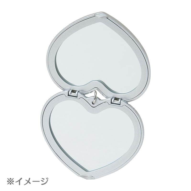 Enesco Sanrio Heart Compact Mirrors with Keychains Kawaii Gifts