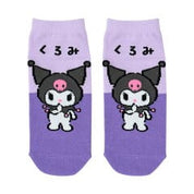 Enesco Sanrio Color Block Adult Socks (CN, KU, PC, KR) Kuromi Kawaii Gifts 4550624688703