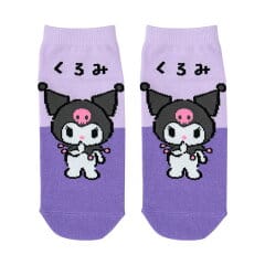 Enesco Sanrio Color Block Adult Socks (CN, KU, PC, KR) Kuromi Kawaii Gifts 4550624688703