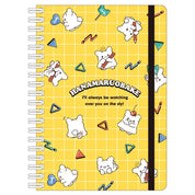 Enesco Sanrio Friends B6 Spiral Notebooks With Elastic Band Closure Hanamaruobake Kawaii Gifts 4550337092163