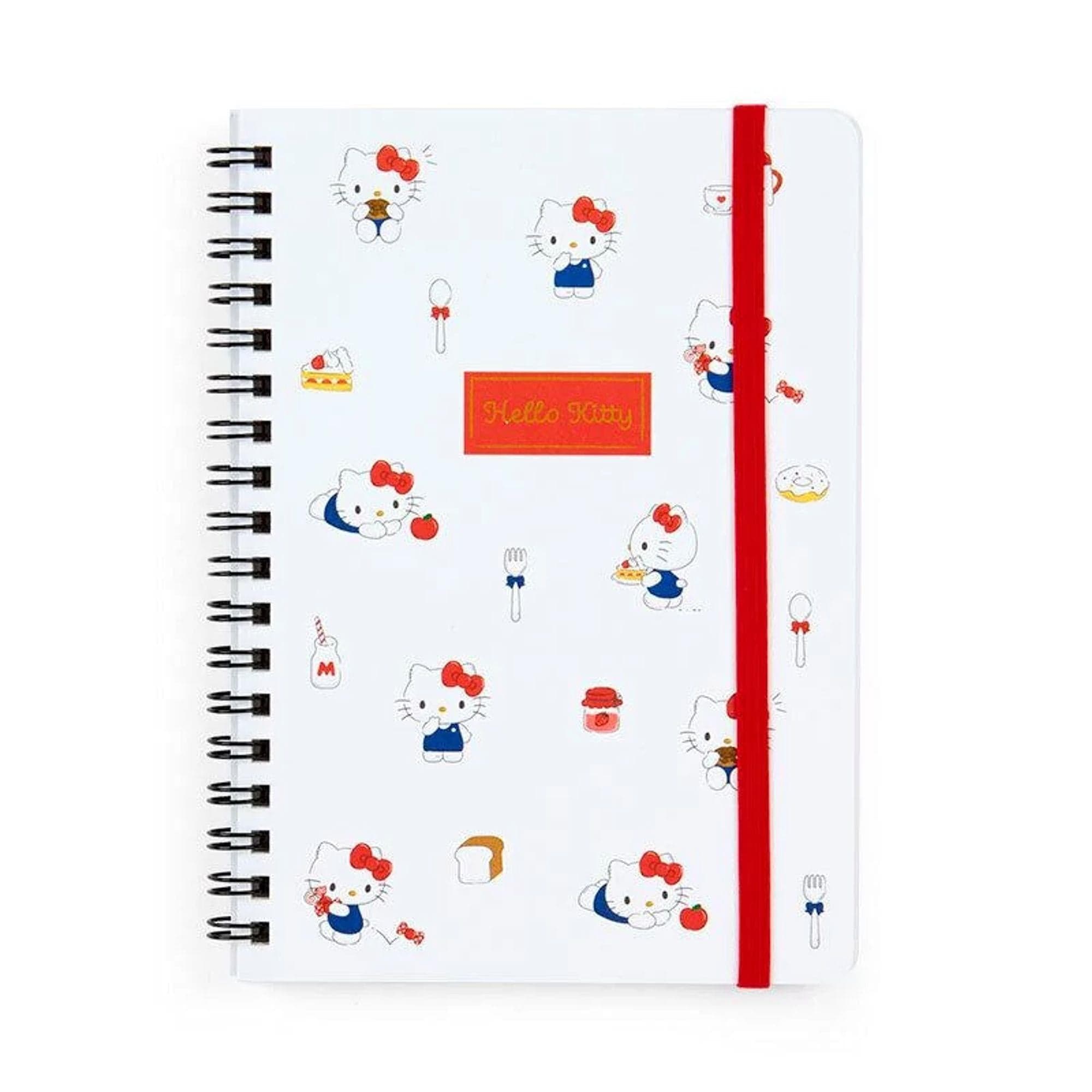 Enesco Sanrio Friends B6 Spiral Notebooks With Elastic Band Closure Hello Kitty Kawaii Gifts 4550337092033