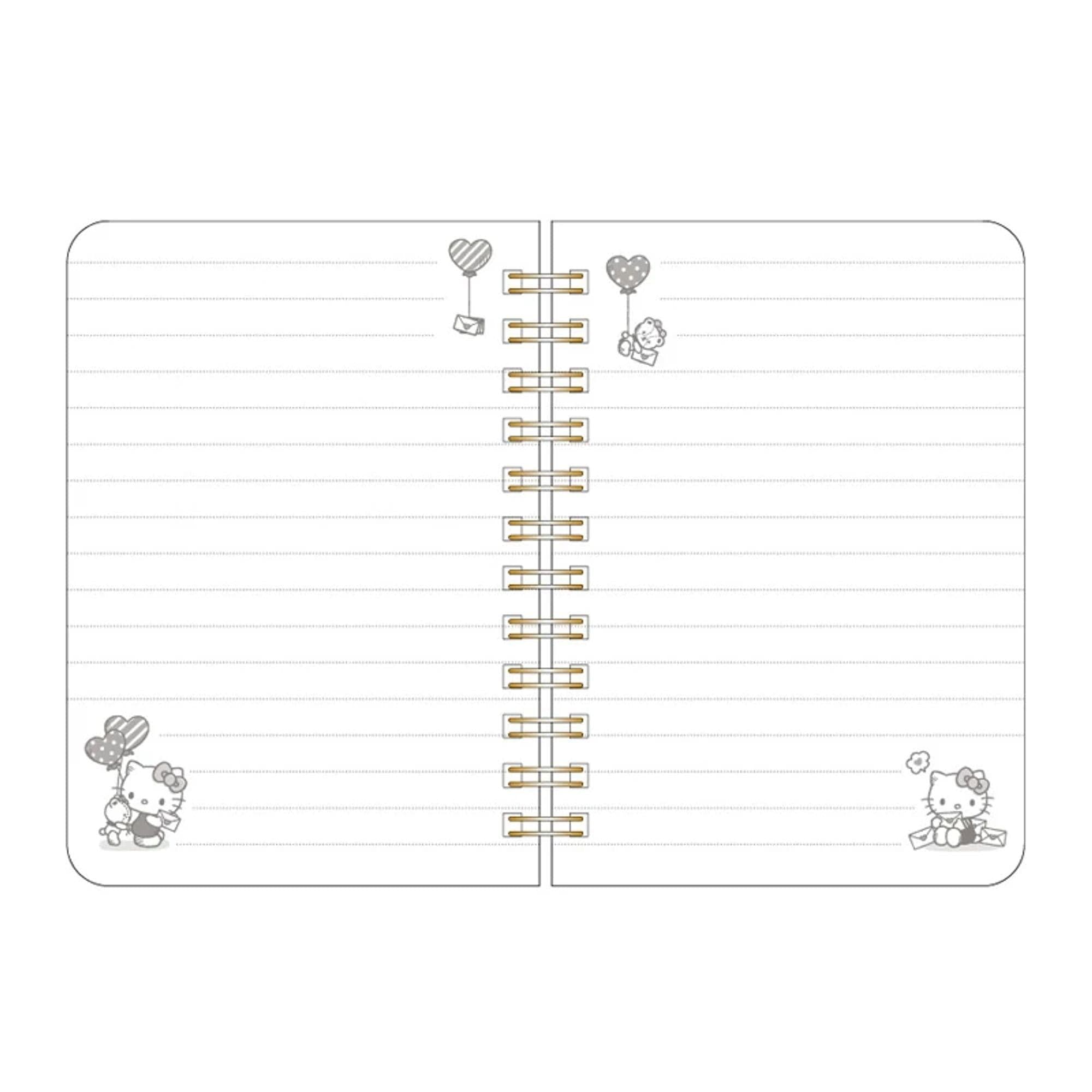 Enesco Sanrio Friends B7 Spiral Notebooks Kawaii Gifts