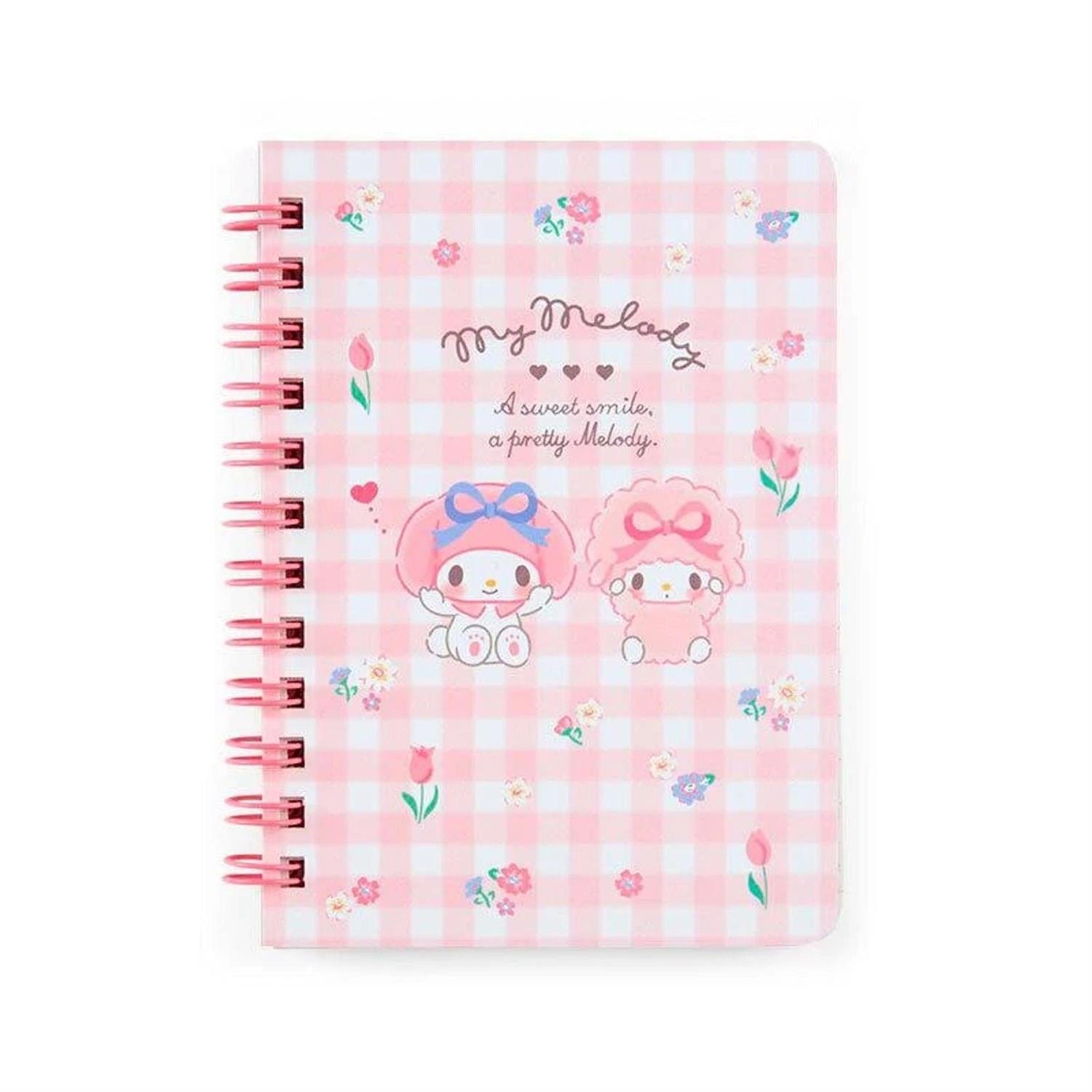 Enesco Sanrio Friends B7 Spiral Notebooks My Melody & My Piano Kawaii Gifts 4550337091586