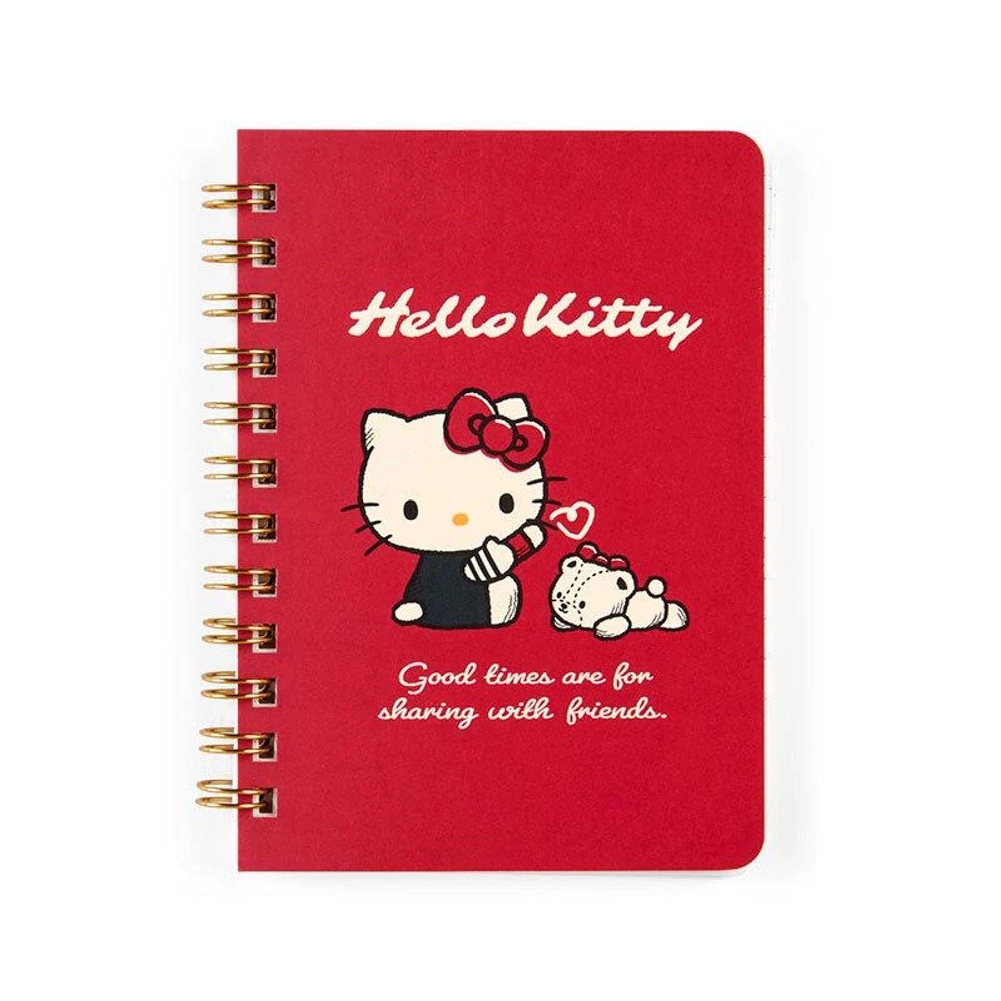 Enesco Sanrio Friends B7 Spiral Notebooks Tinychum Hello Kitty Kawaii Gifts 4550337091524