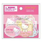 Enesco Sanrio Flake Stickers with Golden Accent: Hello Kitty, My Melody, Pompompurin, Cinnamoroll, Kuromi, Pochacco Hello Kitty Kawaii Gifts 4550624432818