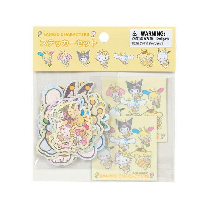 Enesco Sanrio Flower Loving Bee All Stars Sticker Sack Kawaii Gifts 4550624793582