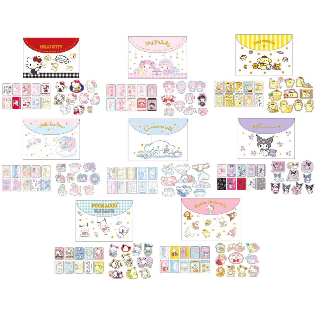 Enesco Sanrio Friends Flake Stickers Kawaii Gifts