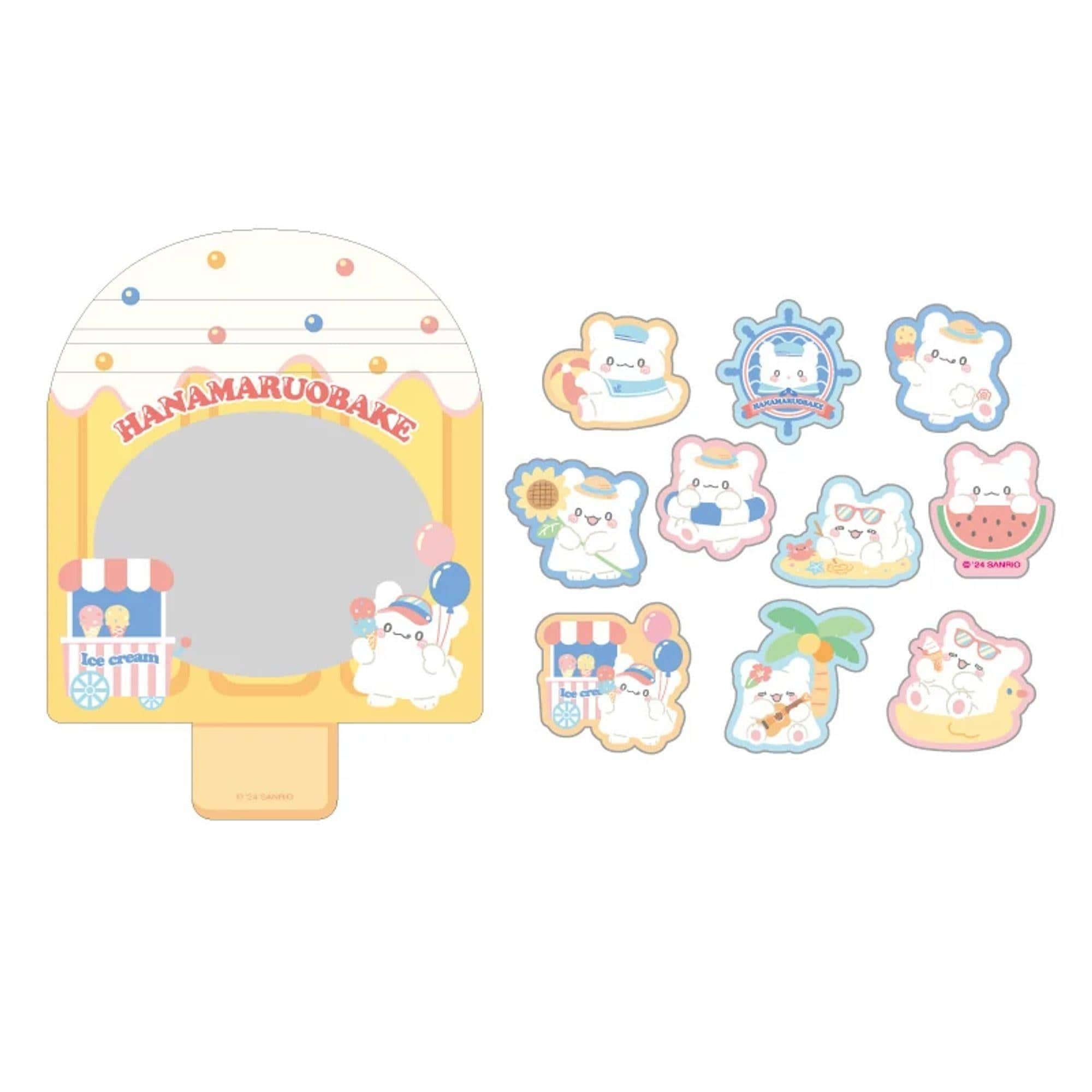 Enesco Sanrio Friends Ice Lollypop Flaky Sticker Sacks Hanamaruobake Kawaii Gifts 4550337190166